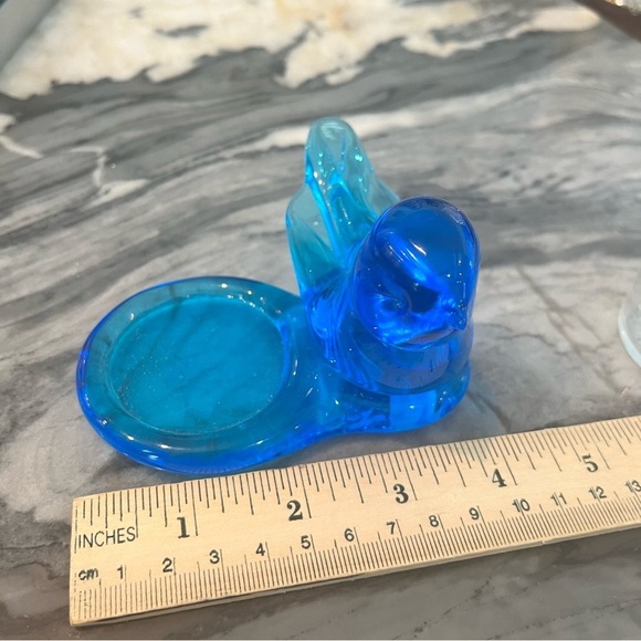 Terra Studios Bluebird of Happiness Votive Candle Holder Signed Dated 2002 - Picture 10 of 11